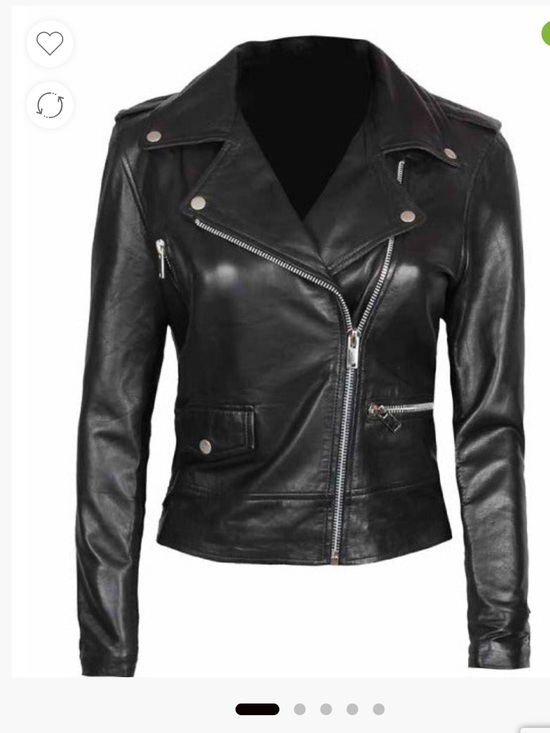 Real Leather Jackets & Blazers - RL Leather Black Asymmetrical Moto Jacket